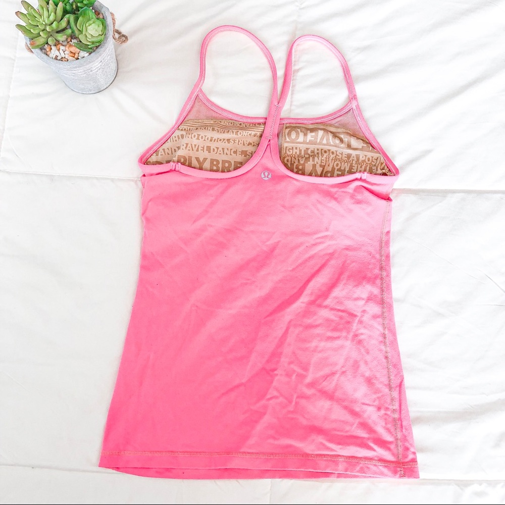 Lululemon Hot Pink Power Y Tank